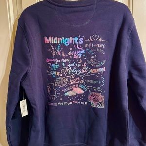 Custom Fan Made Midnights Taylor Swift Merch Sweatshirt Size M